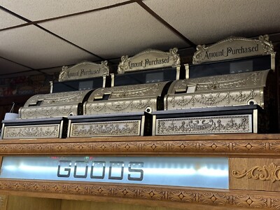 National Brass Cash Register 2114 Lot Collection Set Of Six With