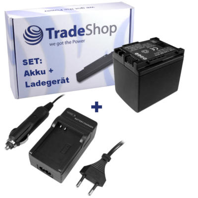AKKU 2100mAh + LADEGERÄT für Canon Legria FS-22 FS22 Info Chip