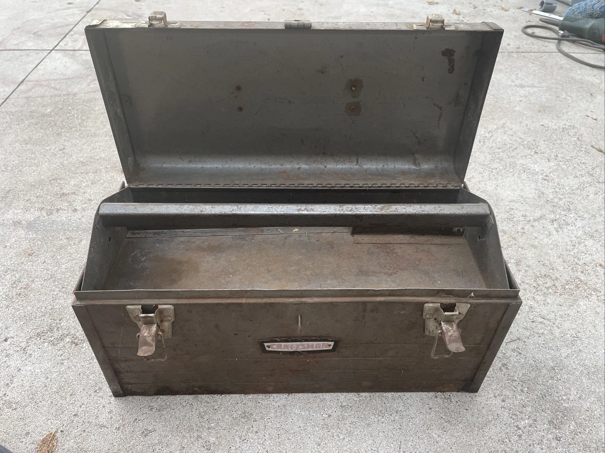 VINTAGE CRAFTSMAN TOOL BOX 6512 WITH TRAY Good Condition eBay