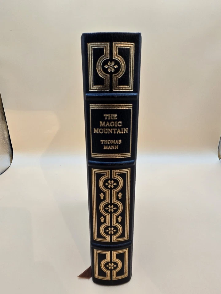 The Magic Mountain by Thomas Mann Franklin Library 1981 HC Full Leather Book Foto 2 de 4