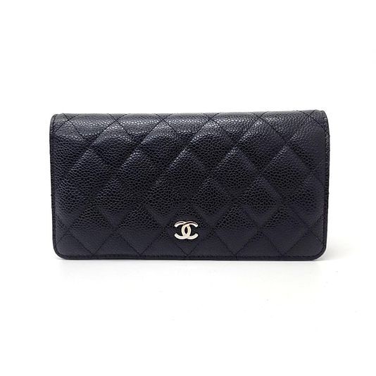 Chanel Caviar Leather Long Wallet in Autumnal Shades-image