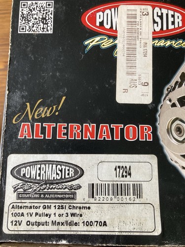 Powermaster 17294 GM 12si 100 Amp Alternator Chrome - Picture 11 of 11