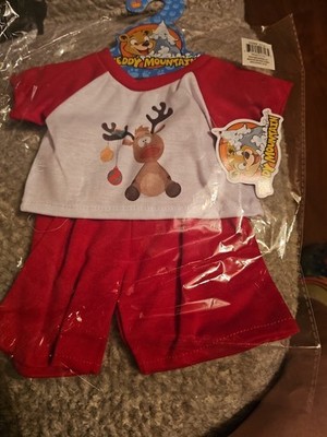 Teddy Mountain Reindeer Pajama Shorts And Shirt Large Bear