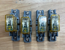 Lot of 4Idec RH1B-UL Relay 120 VAC with SH1B-05 Socket 10 A 300 V  Free Shipping