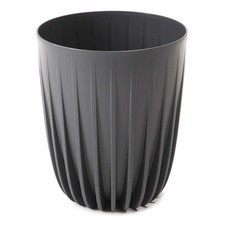 HowHomely Blumenk&uuml;bel Blumentopf Pflanzentopf 30x36cm grau aus Kunststoff modern