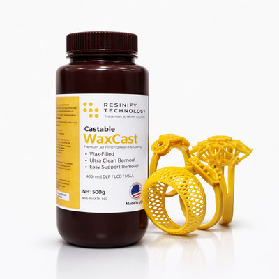 WaxCast - High-Precision Castable 3D Printing Resin   Nano-Wax, Fast Burnout