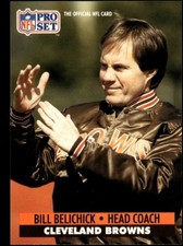 1991 PRO SET #126 BILL BELICHICK RC BROWNS