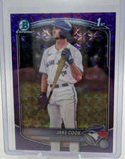 2025 Bowman Chrome Draft - Jake Cook - 1st Purple Geometric/250 BCD-97