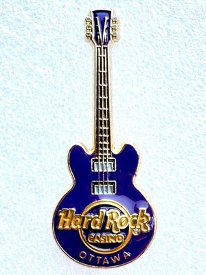 Hard Rock Casino Ottawa 3D Purple Core Guitar Series Pin Badge