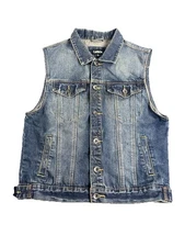 Carbon Denim Women Vest Large