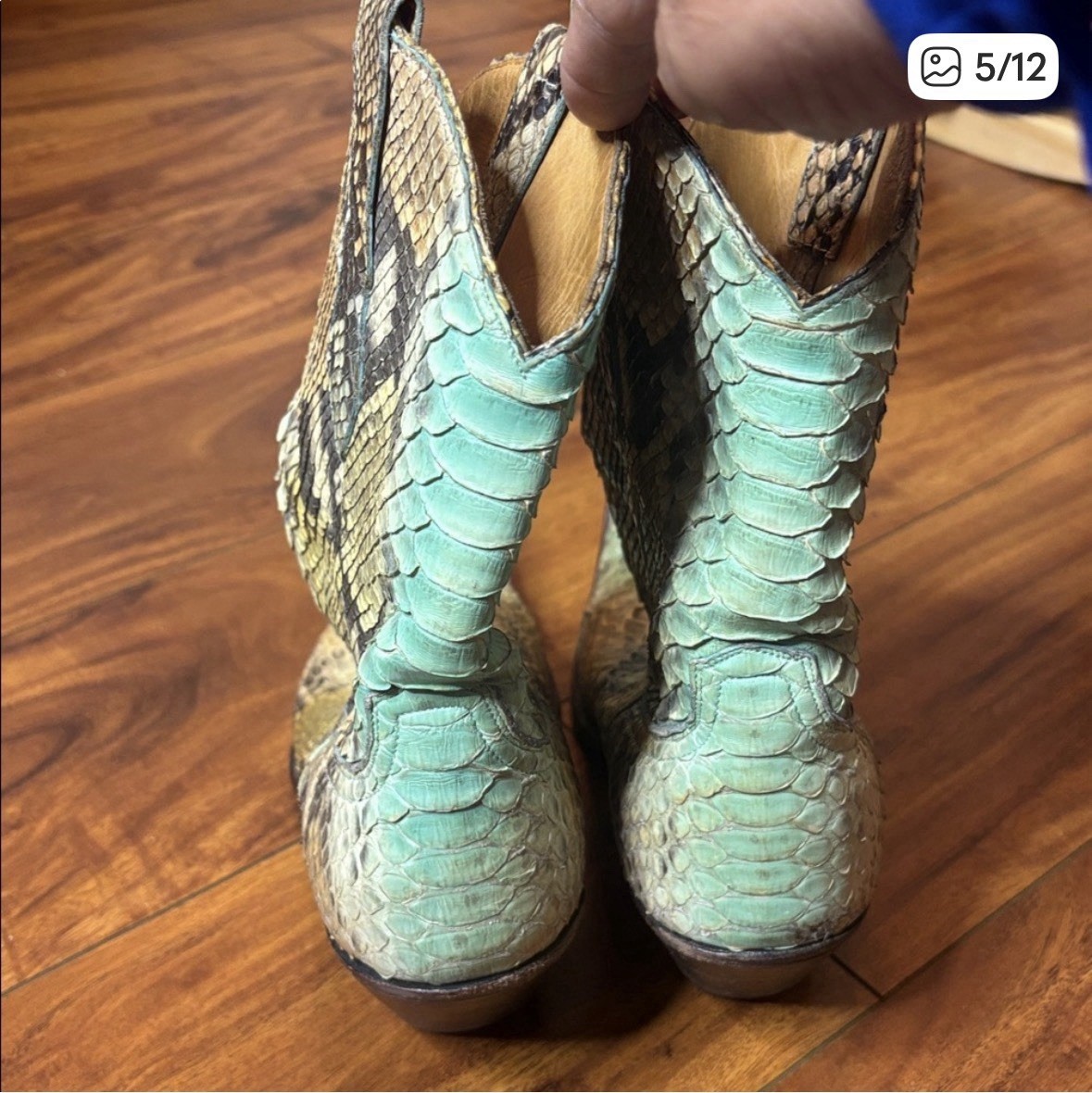 Old Gringo For BOOT STAR Hand Dyed Python Cowboy … - image 9