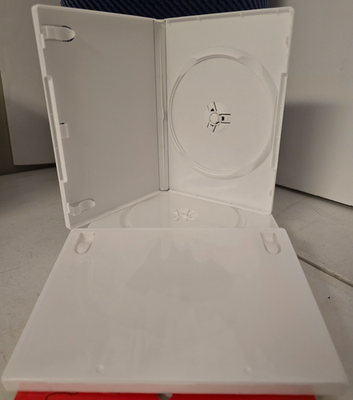 WHITE Premium Single Disc DVD/ Media Storage Case (14mm)BUY 2 SAVE