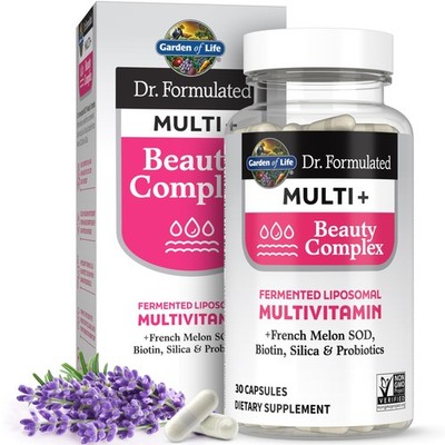 Garden Of Life Liposomal Multivitamin Beauty Complex Skin Hair Nails 30 Count