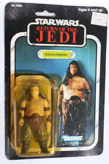Star Wars Vintage Kenner MOC Rancor Keeper ROTJ 77 back Card
