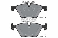 Bremsbelagsatz FÜR BMW 5 (E60), BMW 5 Touring (E61) - Textar 2379301