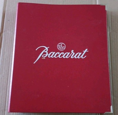 Baccarat Crystal Trade Catalog Notebook France