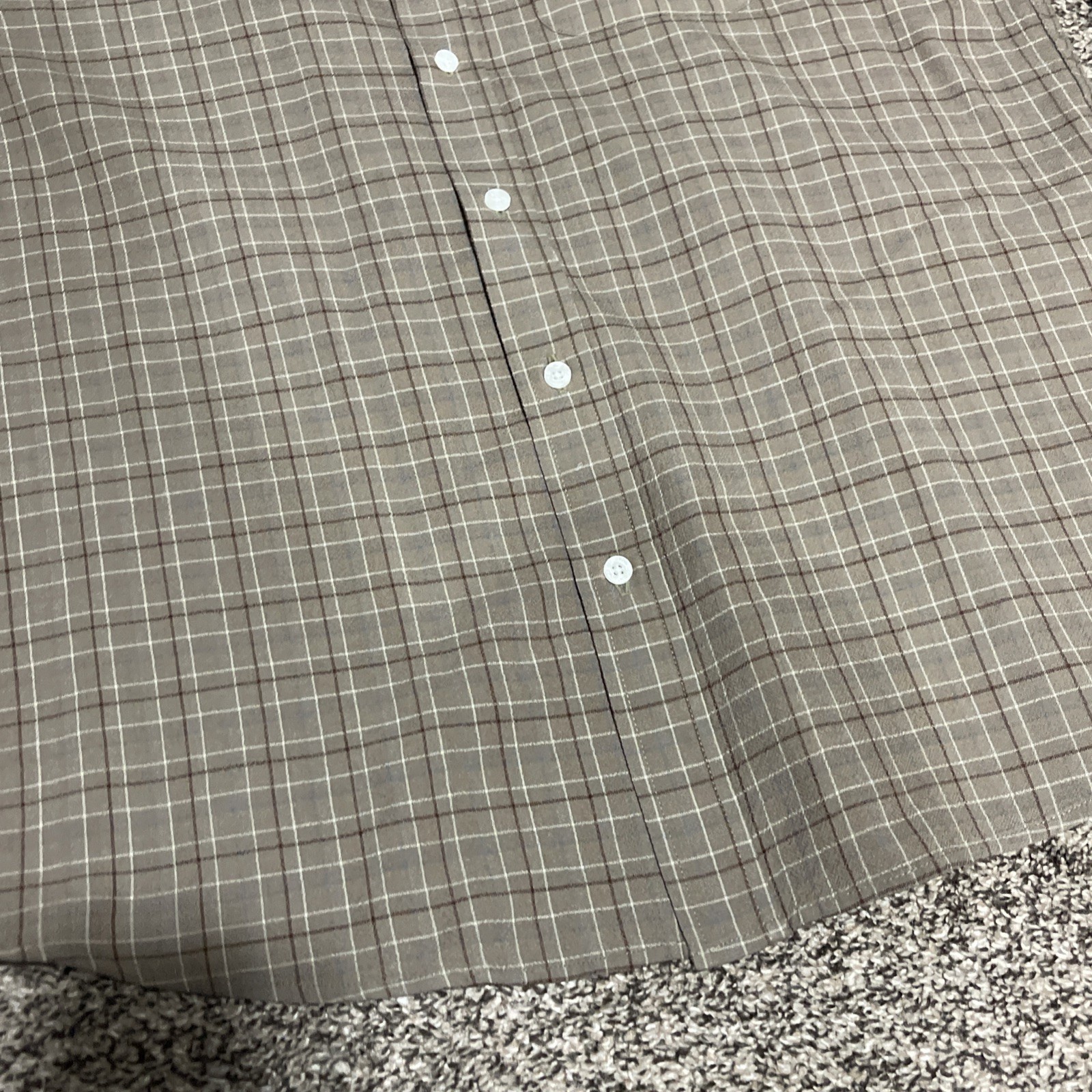 Pendleton Sir Pendleton Wool Shirt Brown Plaid Lo… - image 4