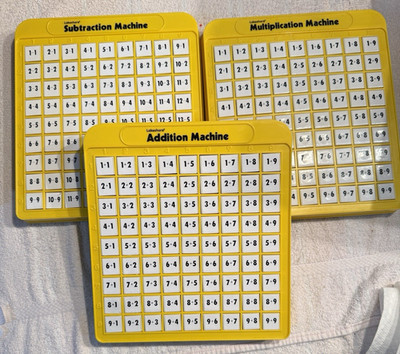 Lakeshore Math Machines 3x lot Addition Subtraction Multiplication tables facts