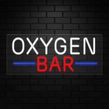Oxygen Bar Sign For Business Displays Led Flex Neon 32w X 13h X 1d