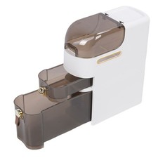 PP PC Short 3 Layer Bathroom Storage Cabinet with Wheels