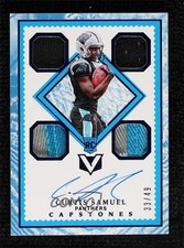 2017 Panini Vertex Rookie Capstones Quartz 33/49 Curtis Samuel #127 Auto 0d44