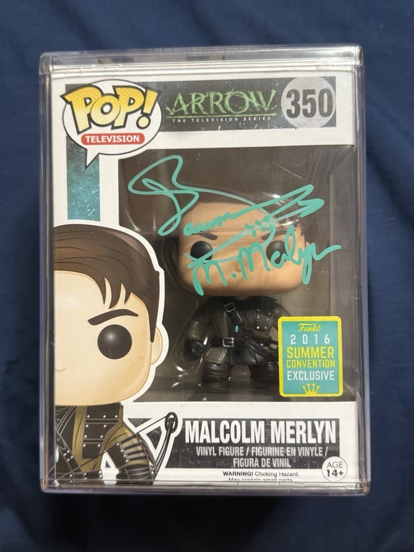 The Arrow Malcolm Merlyn Signed Funko Pop
