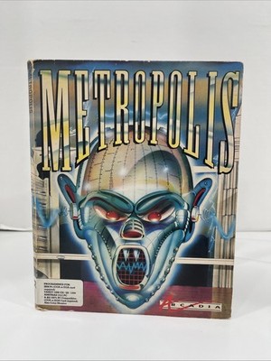 Metropolis Arcadia 1987 Sci-fi Adventure PC Game Floppy Disk IBM Tandy Amstrad