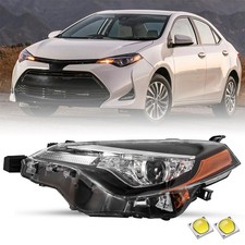 Headlight Assembly Fit for 2017-2019 Toyota Corolla Left Side