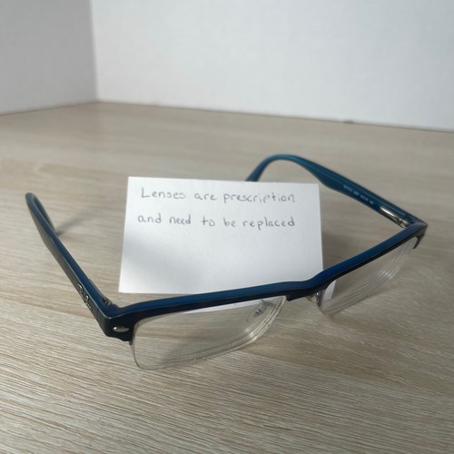 Ray-Ban RB7014 5068 Eyeglasses Half Rim Blue Frames Only PARTS ONLY 54-18-140