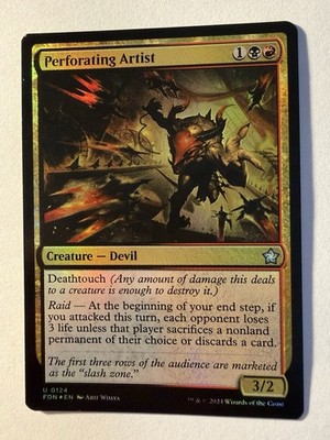 Perforating Artist Foil 0124 MTG Foundations Uncommon FDN