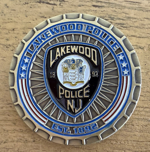 Lakewood New Jersey Police Challenge Coin