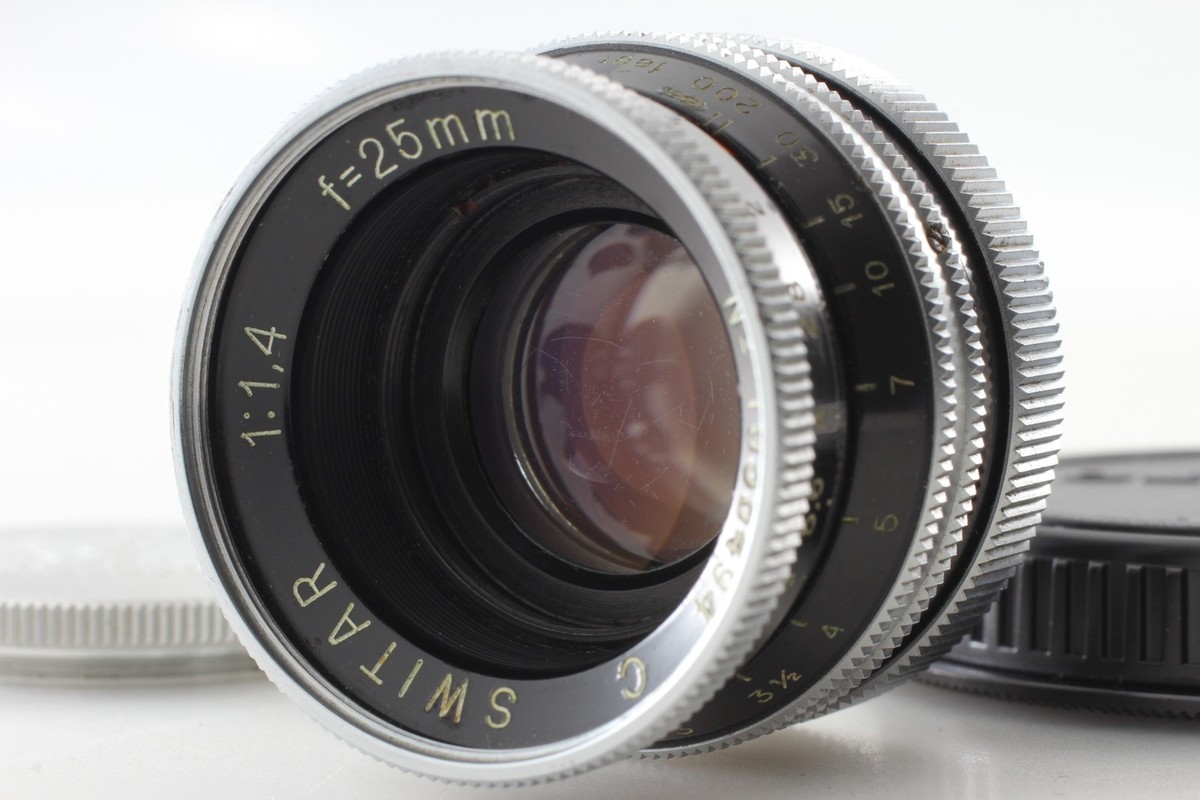 Cマウント★Kern Paillard switar AR C 25mm 1.4 Exc+5] Kern Paillard SWITAR 25mm f1.4 C-Mount LENS From
