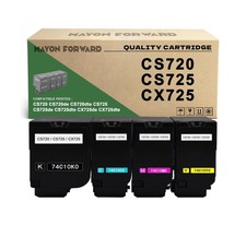 CS720 CS725 Toner Cartridge Replacement for Lexmark74C10K0 74C10C0 74C10M0 74...