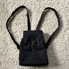 DKNY Black Backpack Drawstring Metal Hardware...