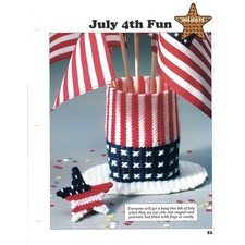 July 4th Fun Plastic Canvas Pattern Leisure Arts All Stars