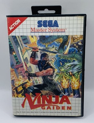 Ninja Gaiden Sega Master System Boxed Case mit Poster