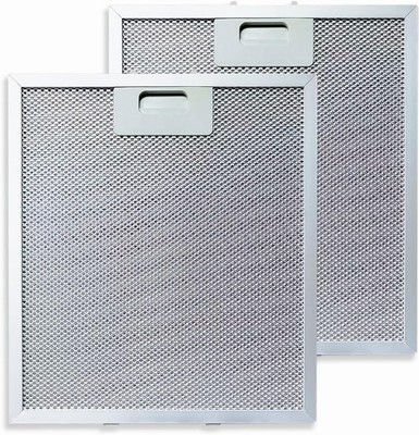 2 Metallfettfilter 305x267 Für AEG Whirlpool Bauknecht Dunstabzugshaube Filter