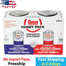Oatey 8 oz. Purple CPVC and PVC Primer and Medium Milky All-Purpose 302322 