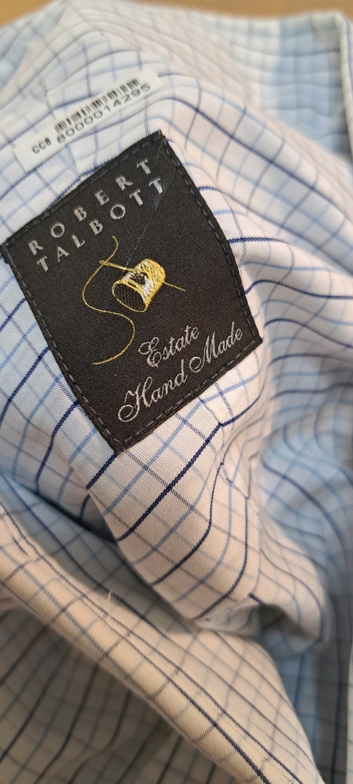 Robert Talbott Bespoke Button-down Dress Shirt Bl… - image 4