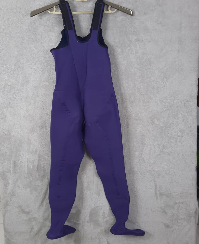 Simms Fishing Waders Mens BLue Stocking Foot Neoprene Made in USA Size 4 - Image 2 of 4