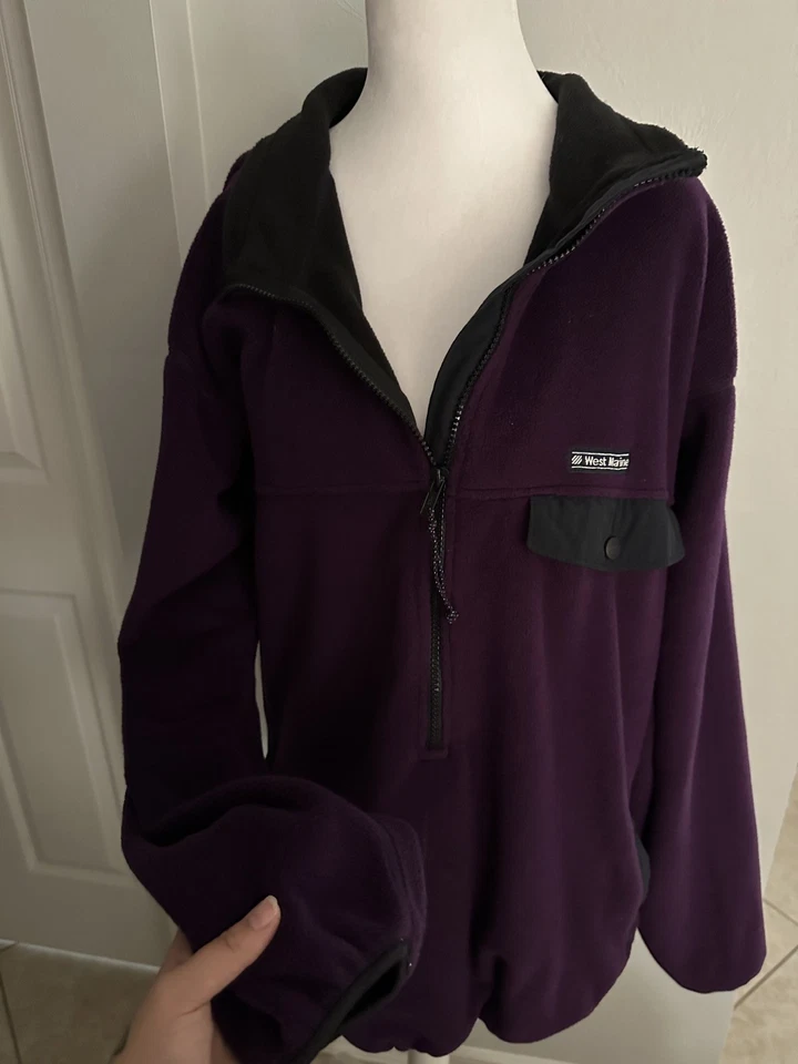 Chaqueta Pullover West Marine Mujer Vintage Polar Talla XL Foto 4 de 4