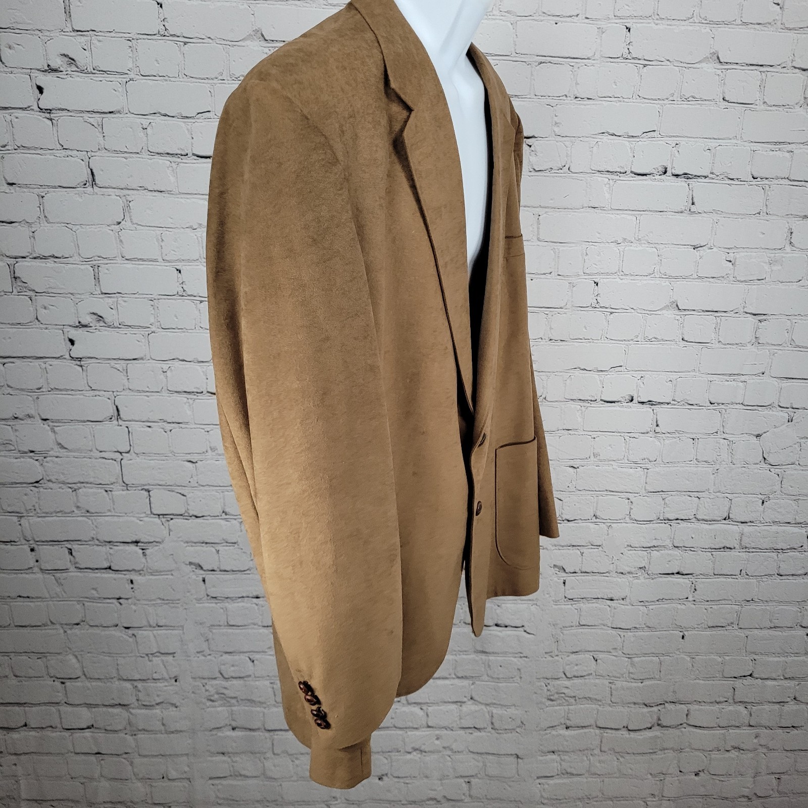 VTG McGregor Brown Microfiber 2 Button Single Ven… - image 16