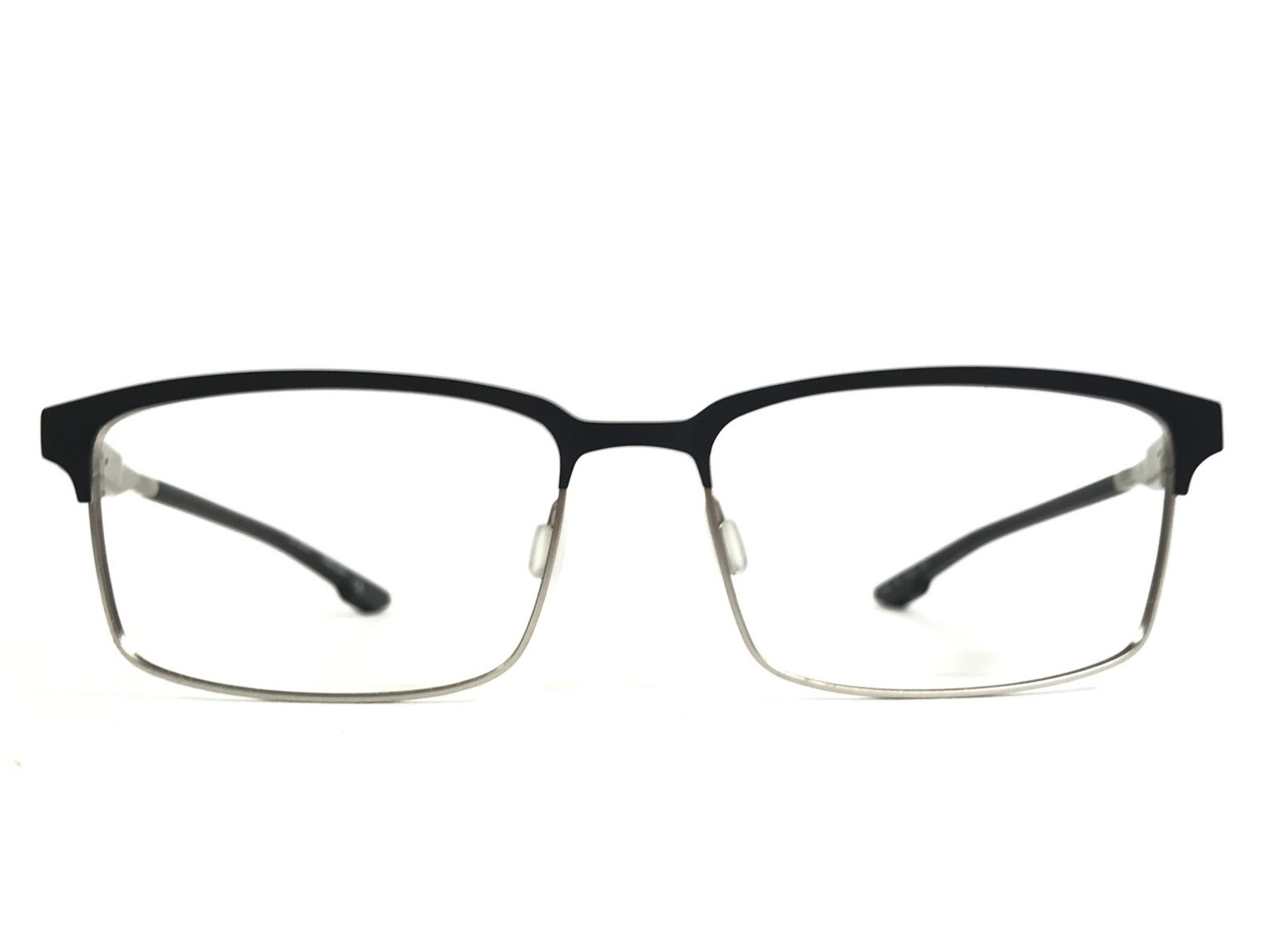 Columbia Eyeglasses Frames C3016 002 Black Silver Rectangle Full Rim 59-17-150 10990₽