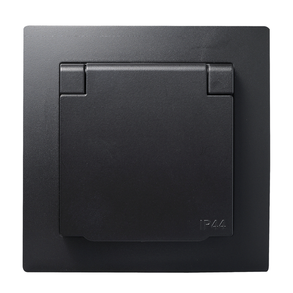 Schutzkontakt-Steckdose 80X80X40Mm Flair Rahmen Unterputz Dose Mcpower 1535803-image