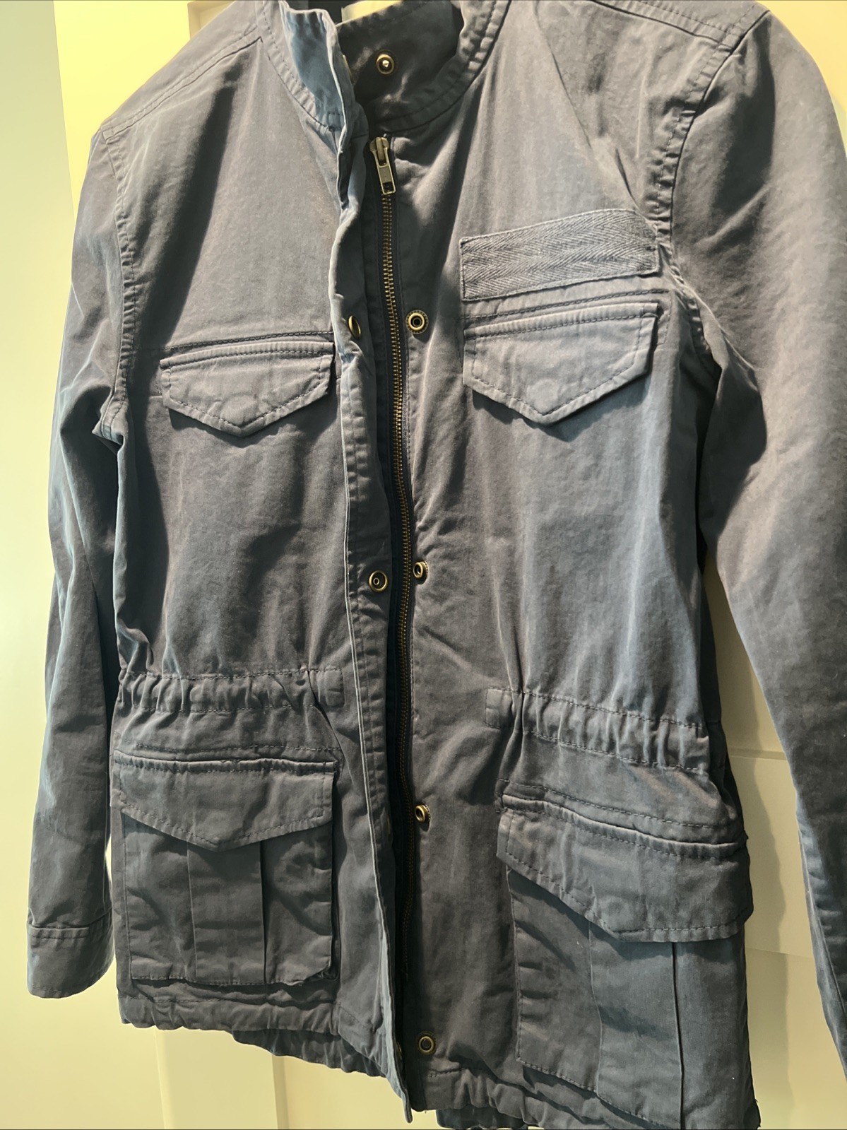 Hinge Women’s Full Zip Button Utility Jacket Navy… - image 3