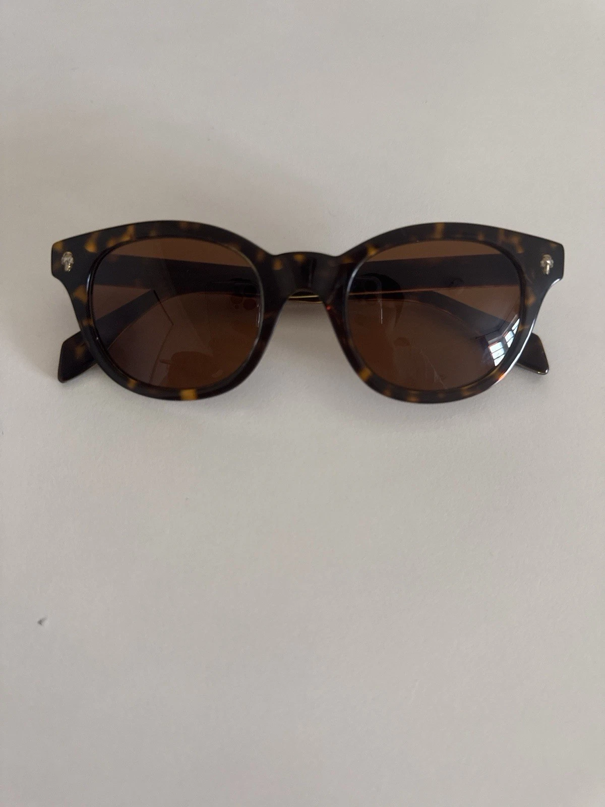 Alexander Mcqueen AM0027O Eyeglasses Frames Tortoise 54mm Authentic No Case