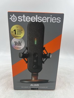 SteelSeries Alias Microphone Pro-grade ISB Condenser Streaming Mic New In Box