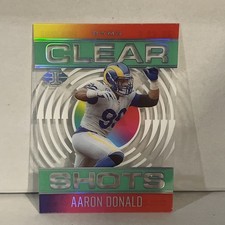 2021 Illusions - AARON DONALD - Clear Shots - Emerald SP - Rams #CS4 NFL Card