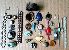Vtg. Lot of 27 + Costume Jewelry Pieces, Necklaces, Bracelets & Watches  etc