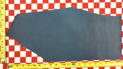 HORWEEN TROPICAL BLUE TUMBLED ESSEX 3.5 oz. LEATHER 21''x9.5'' NAT. QLTY